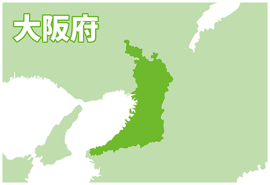 大阪府全域の地図